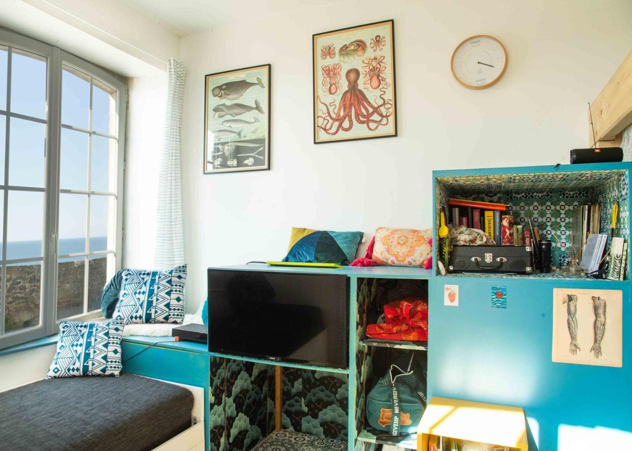 Appartement Cocooning vue mer, appart à 300 m de la plage. à Granville Extérieur photo